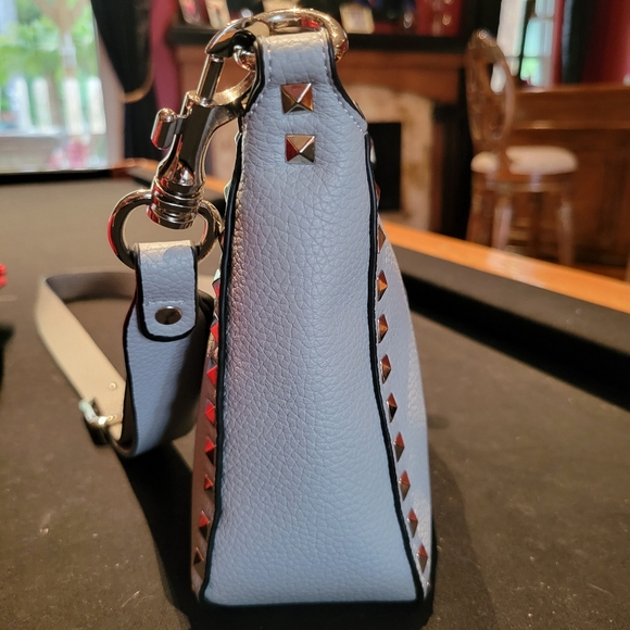 Crossbody bag blue purse. - Picture 6 of 11